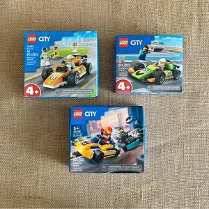 Lego City Race Cars 3 Boxes NWT